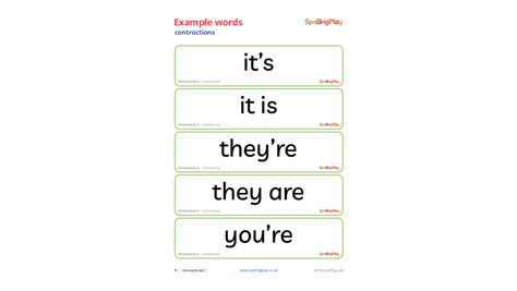 Example words: