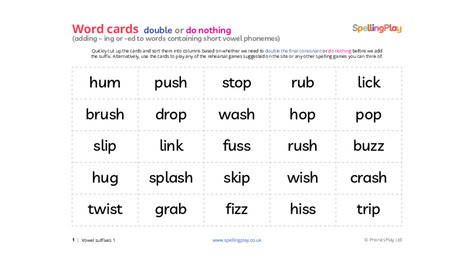 Double or do nothing sorting cards:
